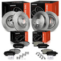 Set of 4 Disc Brake Rotors & Ceramic Pads for Ford Edge (2007–2009)