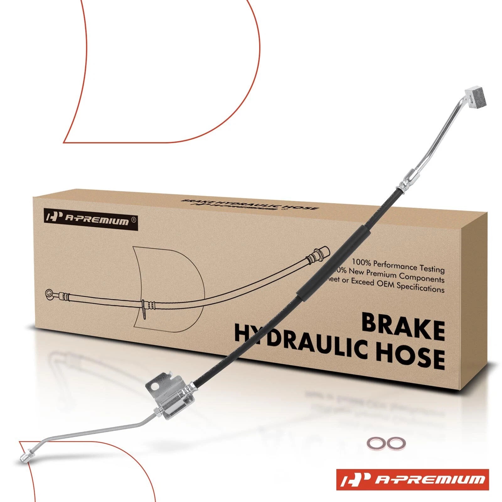 Rear Left Brake Hydraulic Hose for Ford F-550 Super Duty (1999–2023)