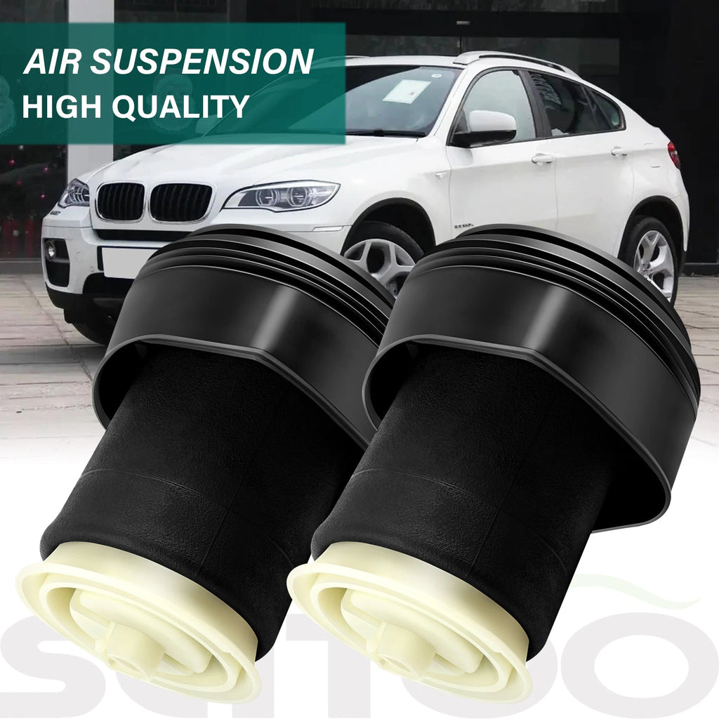 Rear Pair Air Suspension Springs for BMW X5 E70, X6 E71 E72 (2007–2013)
