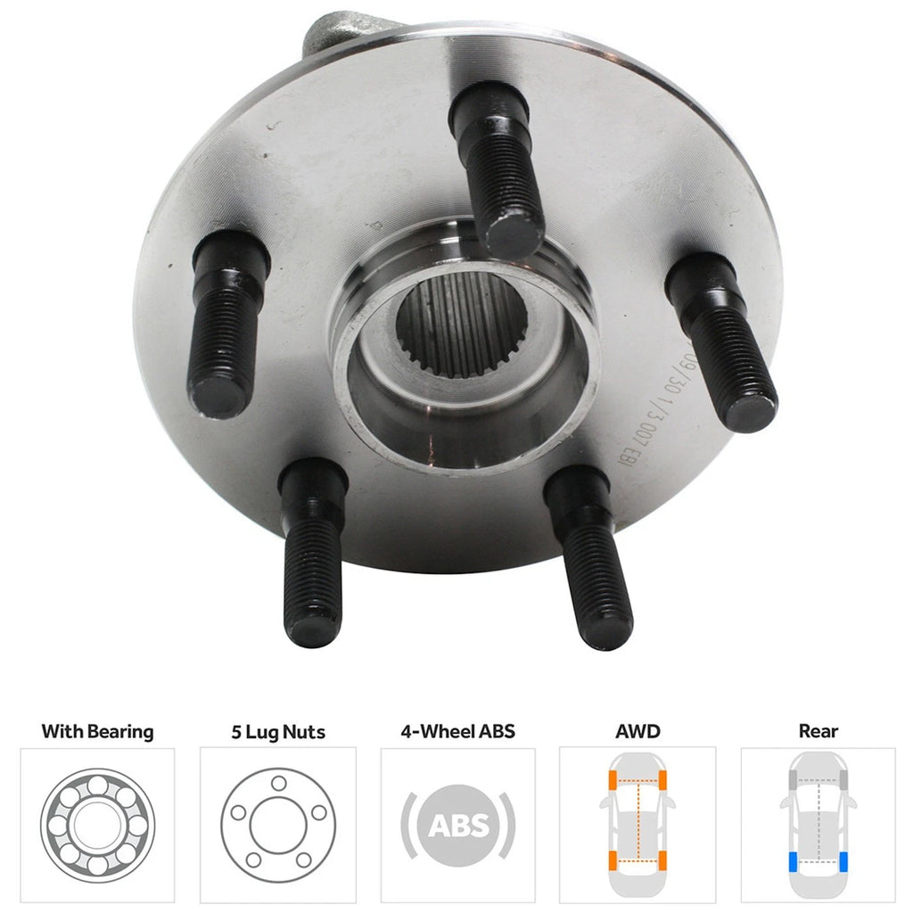 Wheel Hubs for Toyota Matrix (2003–2006) Front & Rear with Bearing AWD