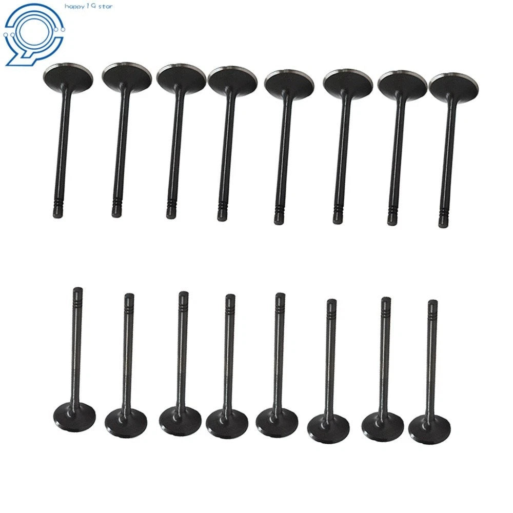 16x Exhaust Intake Valves for Chevrolet Pontiac Saturn (2000–2012) 2.2L 2.4L DOHC