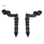 1-1/4" Adjustable Bamboo Black FootPeg for Yamaha V-Star, Suzuki Boulevard