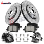 Front Wheel Bearings Brake Rotors Brake Pads for Chevy Cobalt Pontiac G5 (2005–2010)