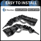 Front Bumper Retainer Bracket 2 x for Hyundai Elantra (2017-2018)