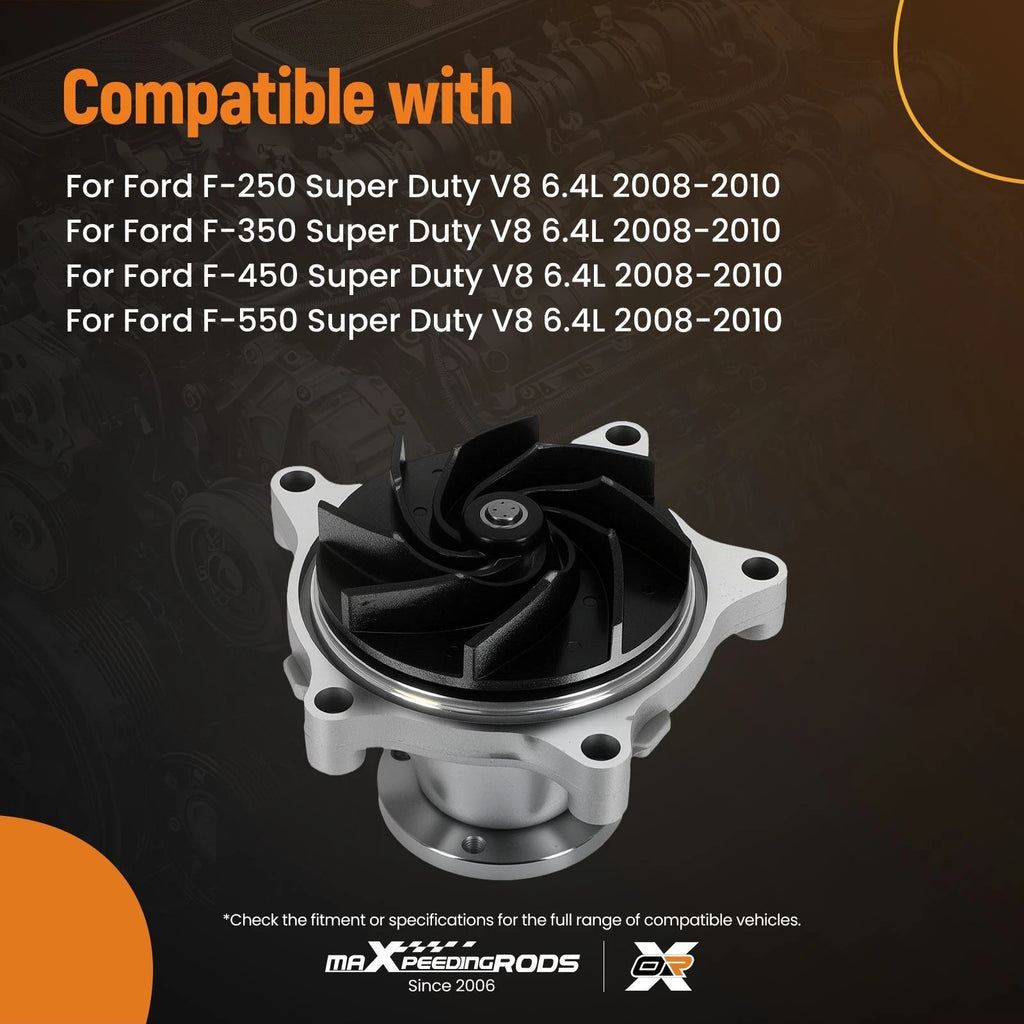 Engine Water Pump for Ford F-250 F-350 F-450 F-550 Super Duty (2008–2010)