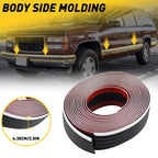 2X Black Side Body Trim Molding Protector for Chevy GMC Pickup Truck