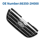 Front Upper Bumper Grille for Hyundai Elantra (Black Chrome, 2017–2020)