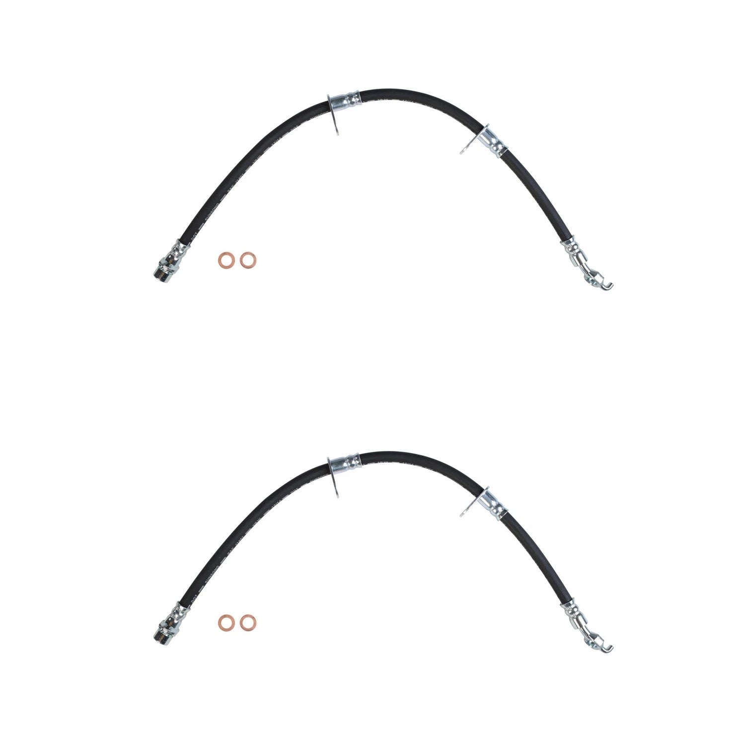 Set of 2 Rear Brake Hydraulic Hoses for Lexus RX450h, Toyota Highlander
