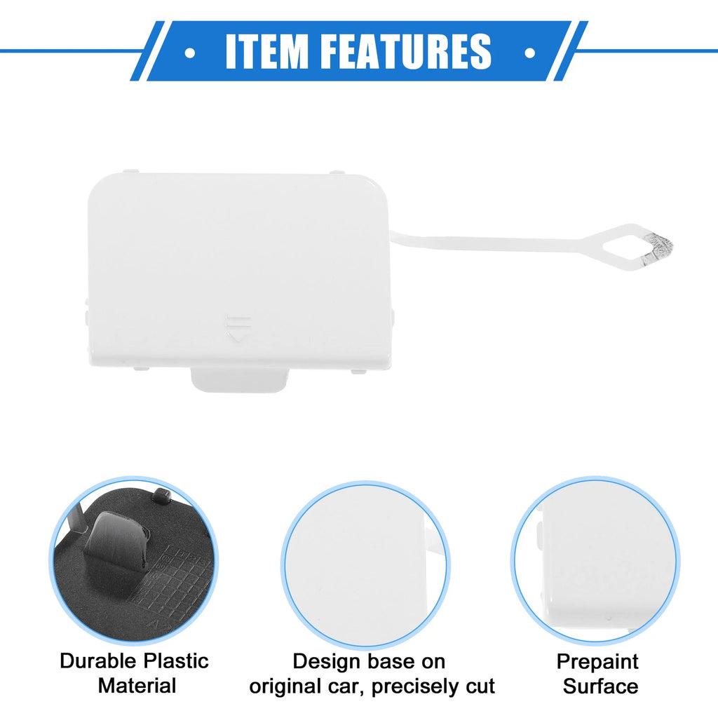 Tow Hook Cover Cap for Mercedes-Benz C300 W204 (2008–2011) White