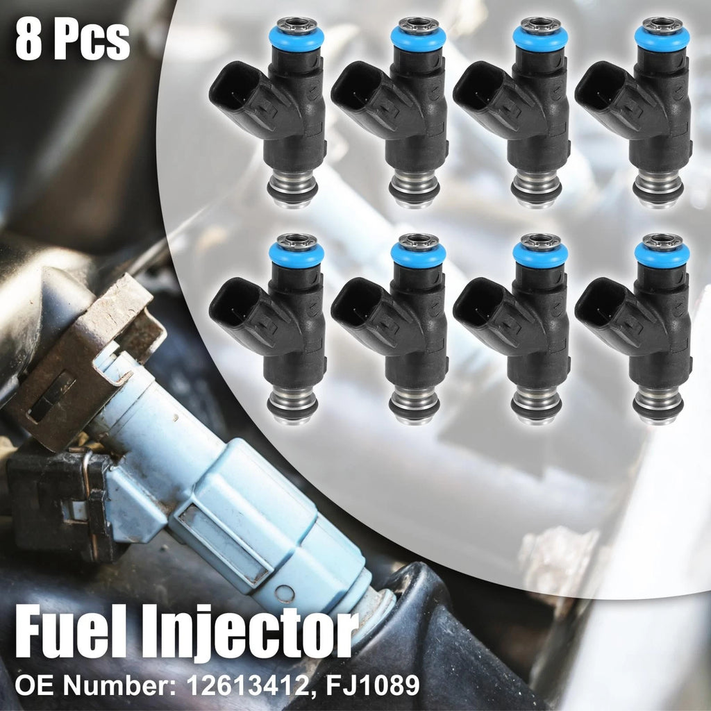 8pcs Fuel Injector 12613412 for Chevy Silverado 2500 3500 HD (2010–2019) 6.0L 6.6L