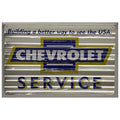 Corrugated Metal Sign for Chevrolet (12 x 18")