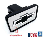 Tow Hitch Cover with Black Chevy Bowtie Emblem for 2 Inch Receiver (2016–2024)