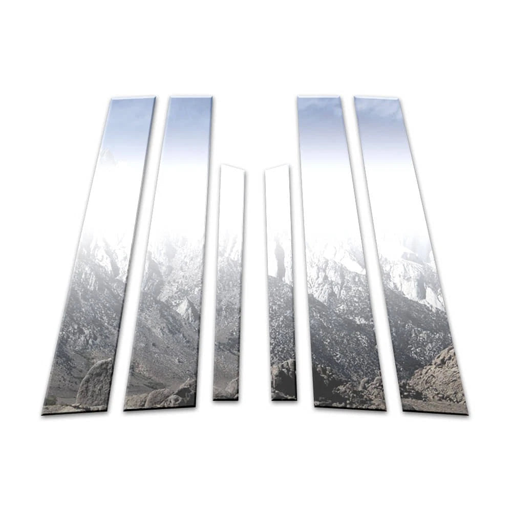 6Pc Chrome Pillar Post Covers Upgrade for Acura TL (2009–2014)