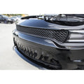 Black Powder Coated Front Sabretooth Grille Overlay for 2015-16 Charger Hellcat