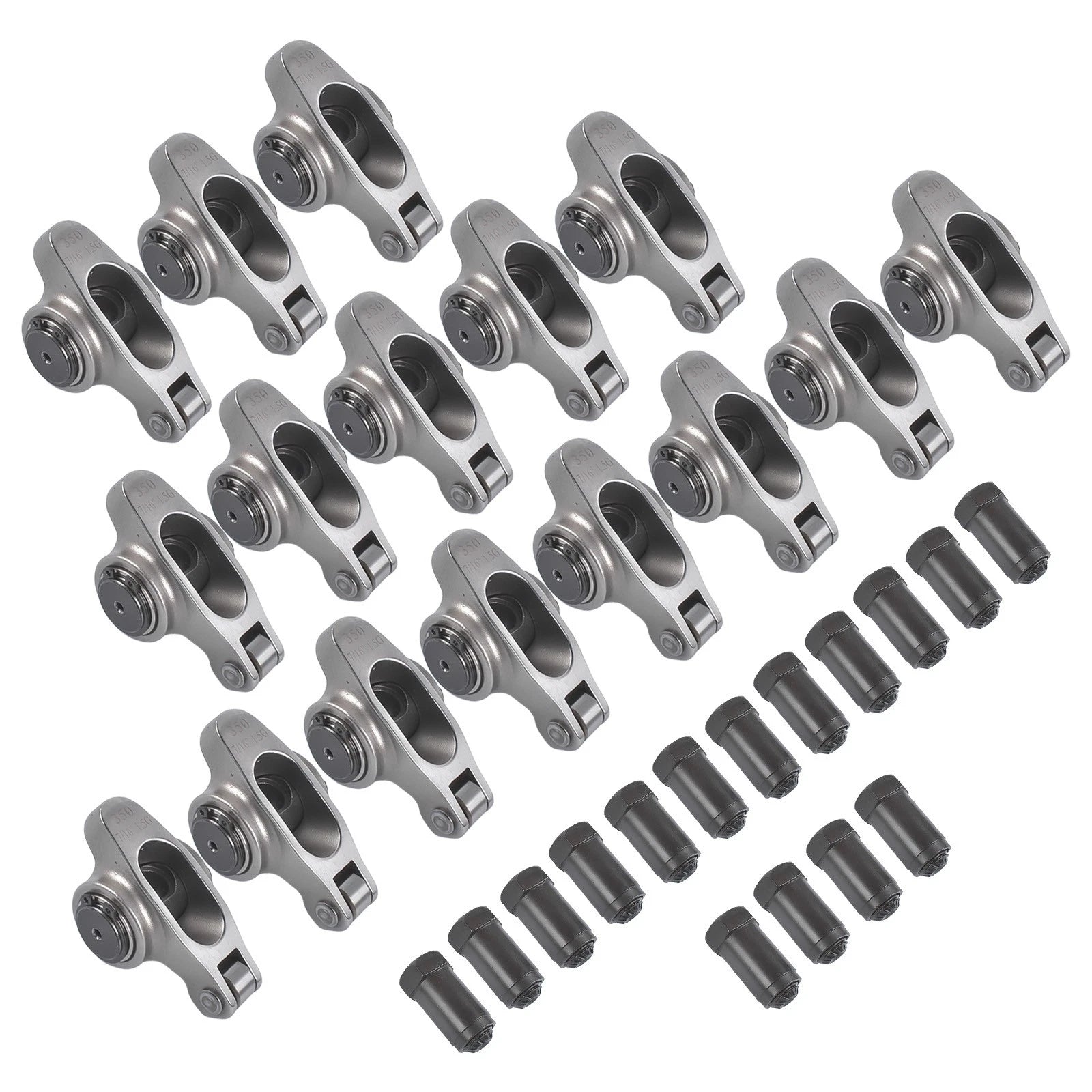 16x Roller Rocker Arms for Small Block Chevy 350