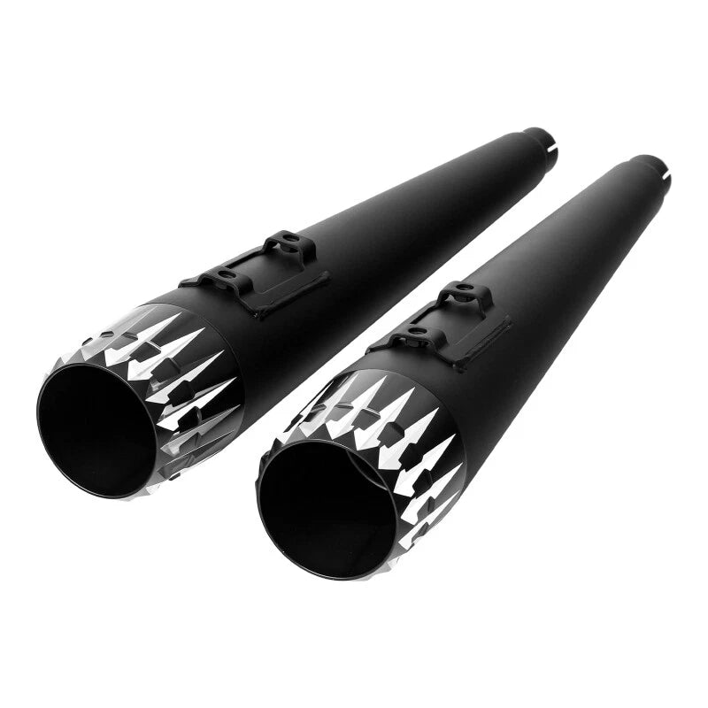4" Slip On Megaphone Mufflers Exhaust Pipes for Harley Road Glide (1995–2016)