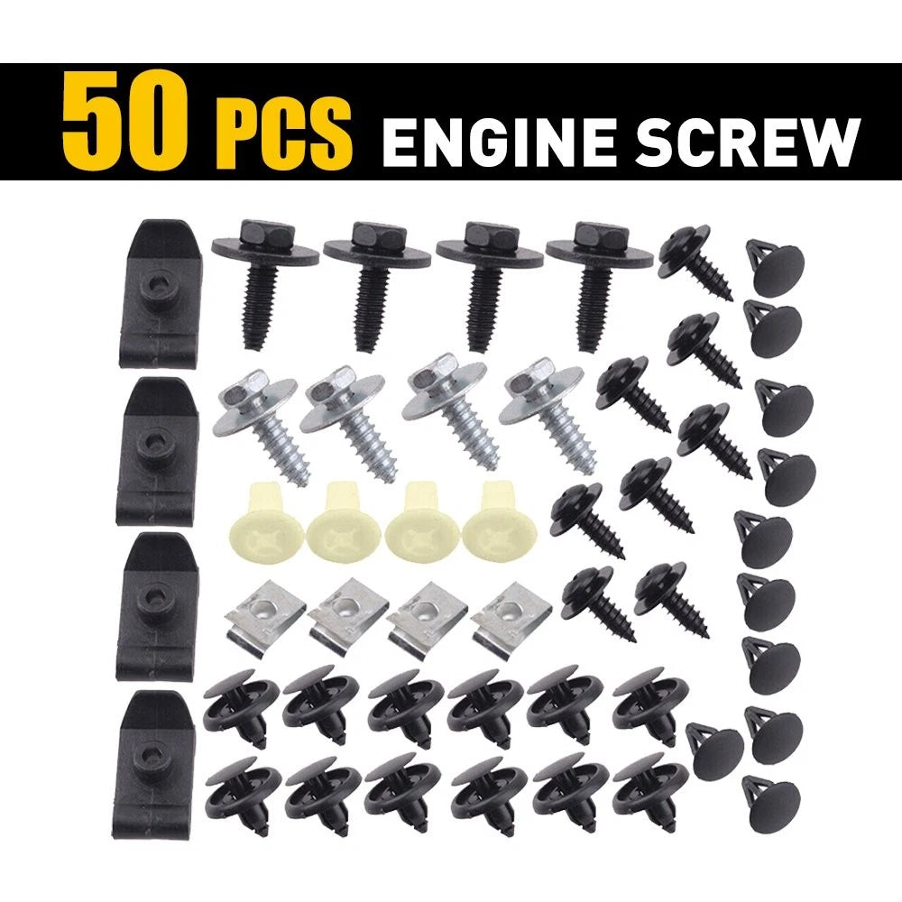 50PC Under Clips for Toyota Lexus Engine Shield (2000–2023)