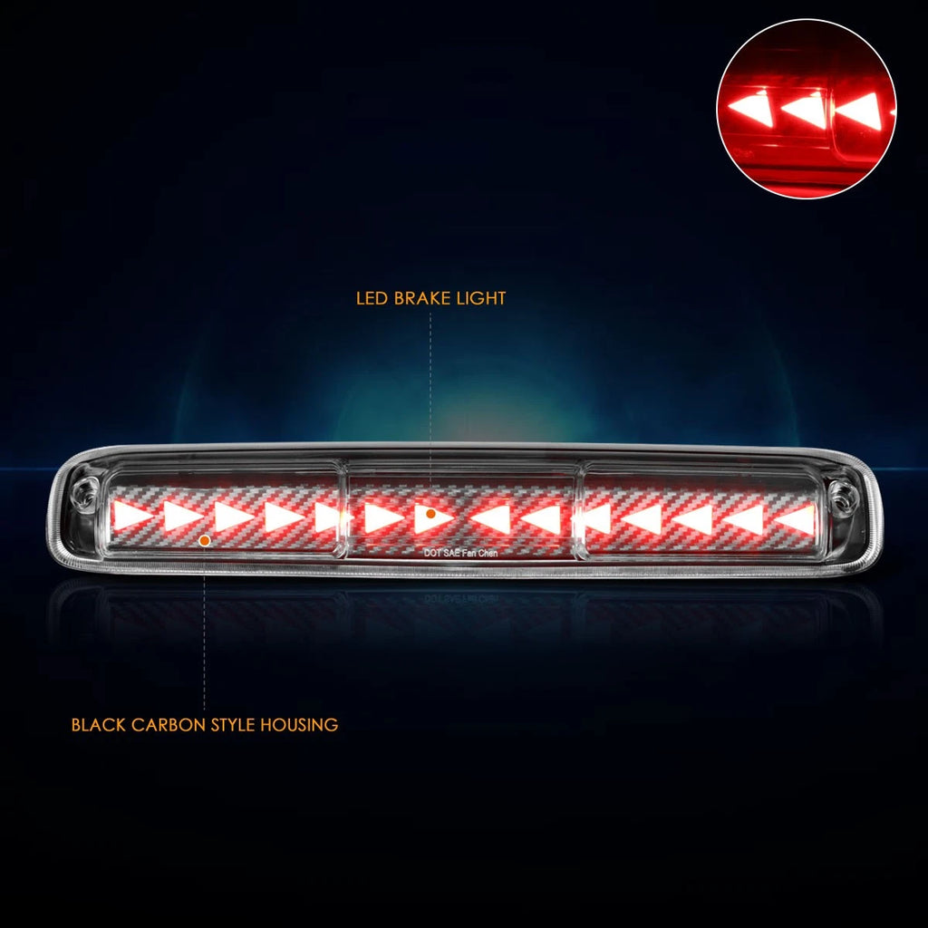 Sequential Triangle LED Third Tail Brake Light for Silverado/Sierra (1999–2007)