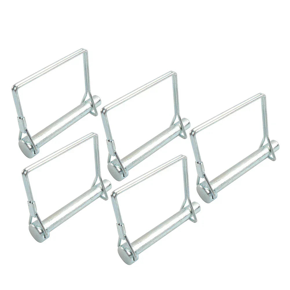 5 x Shaft Lock Pin Trailer Tow Coupler Safety Snap Locking Pin w/ Rope