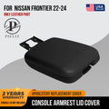 Console Lid Armrest Cover for Nissan Frontier (2022–2024) Gray Stitch