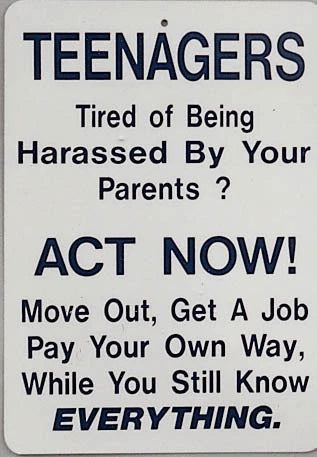Funny Man Cave Sign for Teenagers