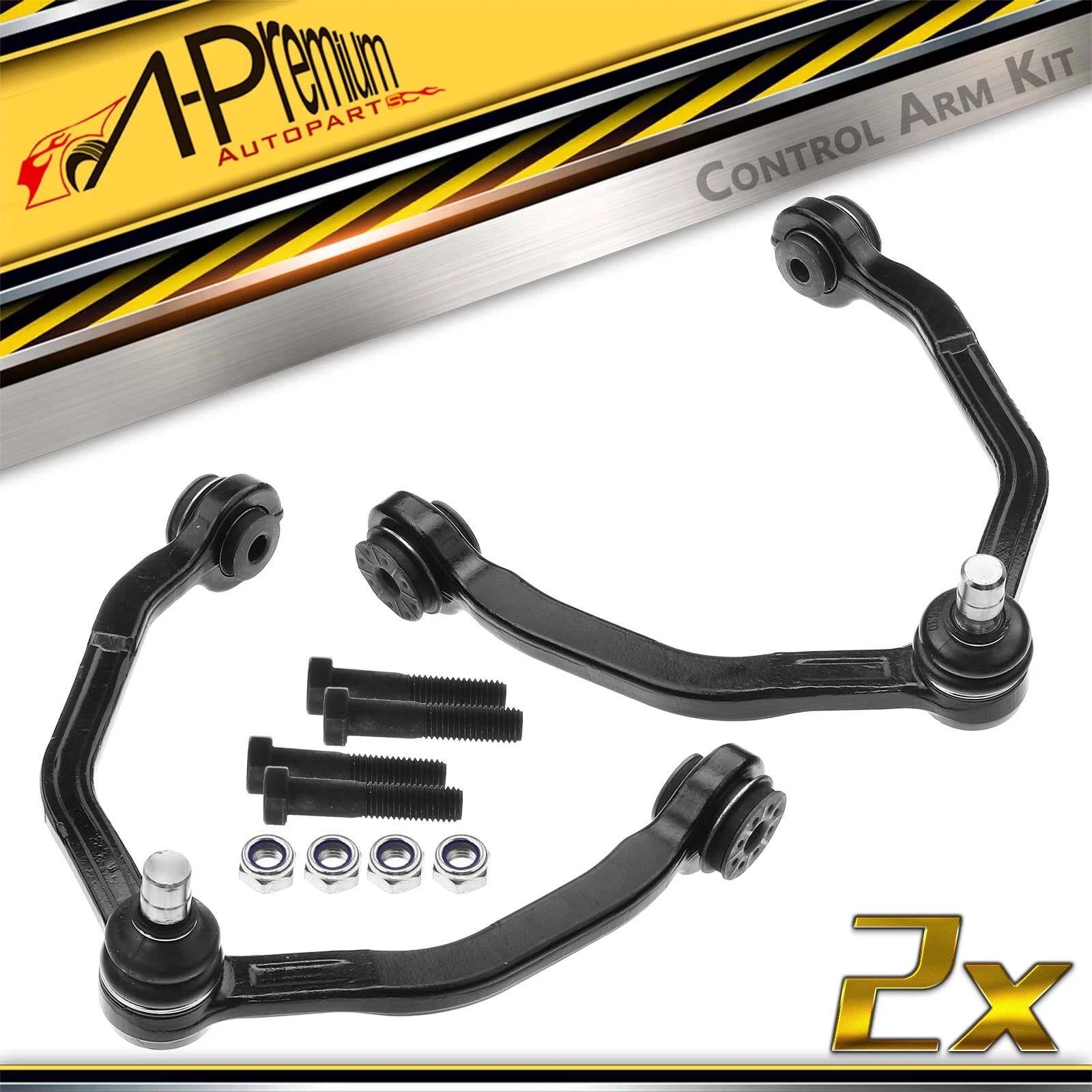 2X Front Upper Control Arm with Ball Joint for Mercury Cougar (1999–2002)