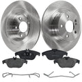 Disc Brake Rotor and Pad Kit for Mercedes Benz C300, E350 (2008–2014)