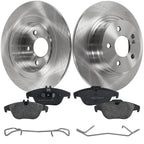 Disc Brake Rotor and Pad Kit for Mercedes Benz C300, E350 (2008–2014)