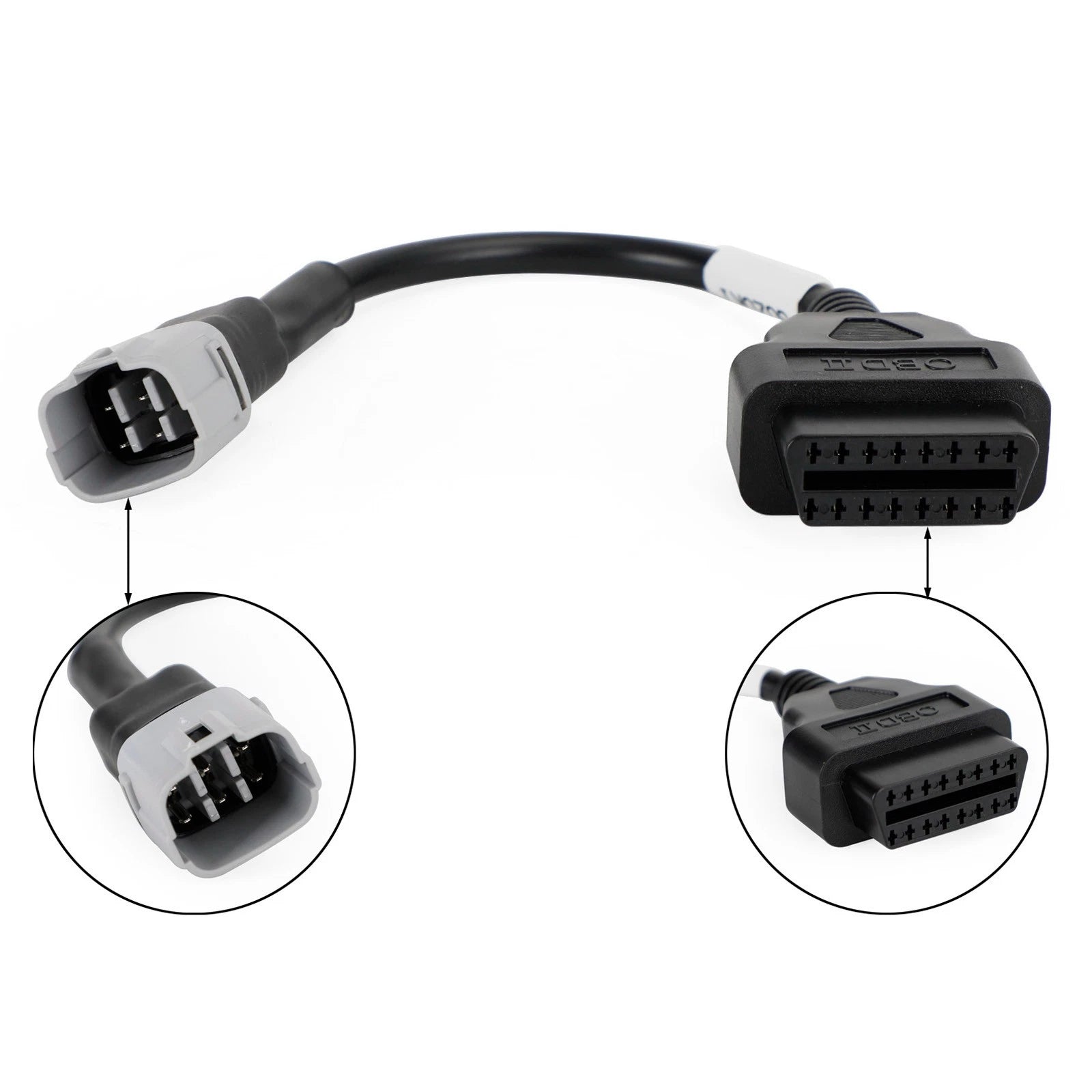 OBD2 6 Pin Diagnostic Plug Adapter for Suzuki Motorcycle Scooter ATV