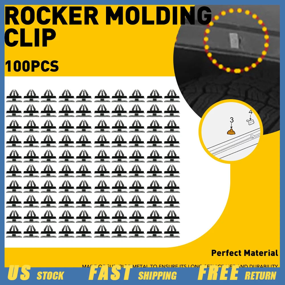 100 Pcs Rubber Grommets for GM Cadillac 