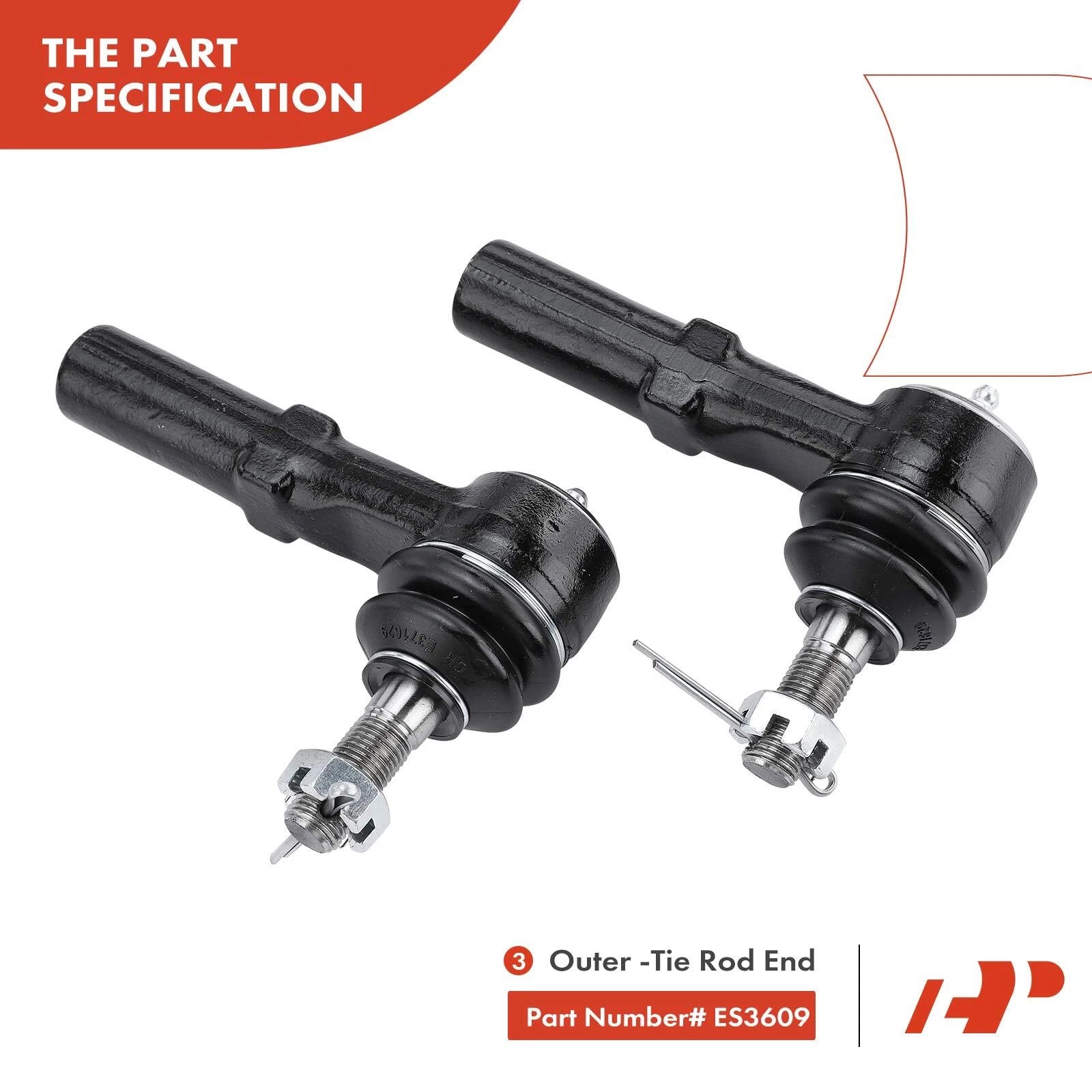 10x Front Control Arm Ball Joint Tie Rod End for Chevy Silverado 2500 (2001-2007)