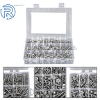 Set of 100 Stainless Steel Self-Drilling Screws Assortment Kits