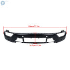 Front Bumper Face Bar 5PCS for Ford F150 (2021–2023) Steel Black w/ 6 Sensor Holes