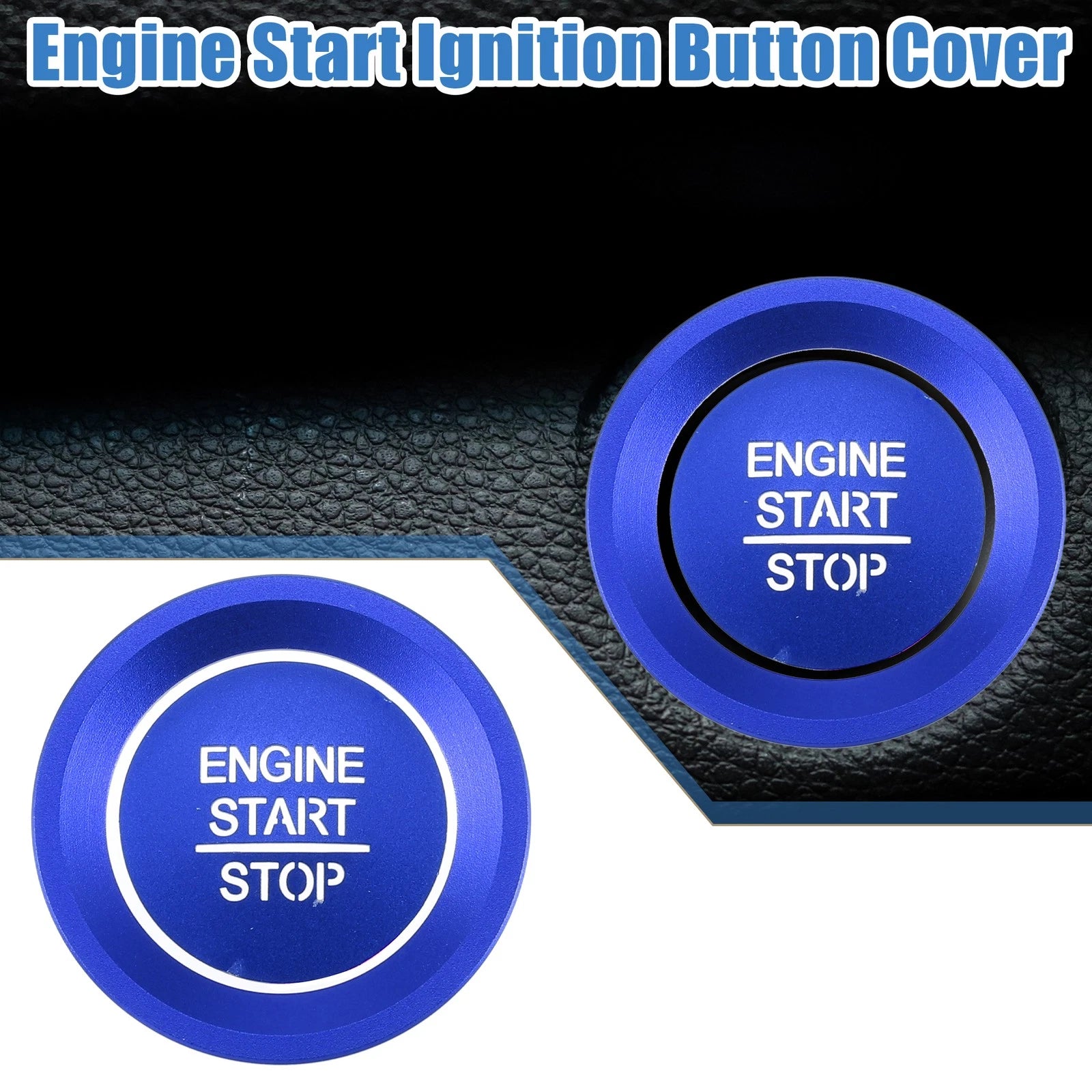 Engine Start Stop Ignition Button Trim Decal for Honda Accord (2018–2022) Blue