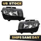 Halogen Headlight Set for Chevrolet Camaro (2014–2015) w/ Bulb Right+Left Pair