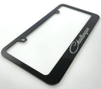 License Plate Frame for Dodge Challenger (Black with Silver Logo)