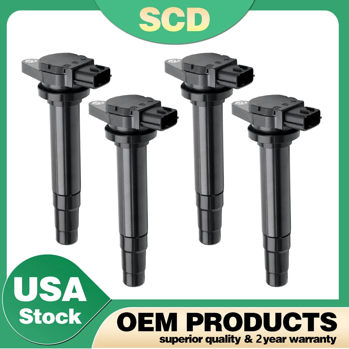 Set of 4 Ignition Coils for Nissan Sentra (2000–2001) 22448-4M500 UF326