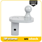 Gooseneck Ball Extender Trailer Hitch 4" Offset with 2-5/16" Ball