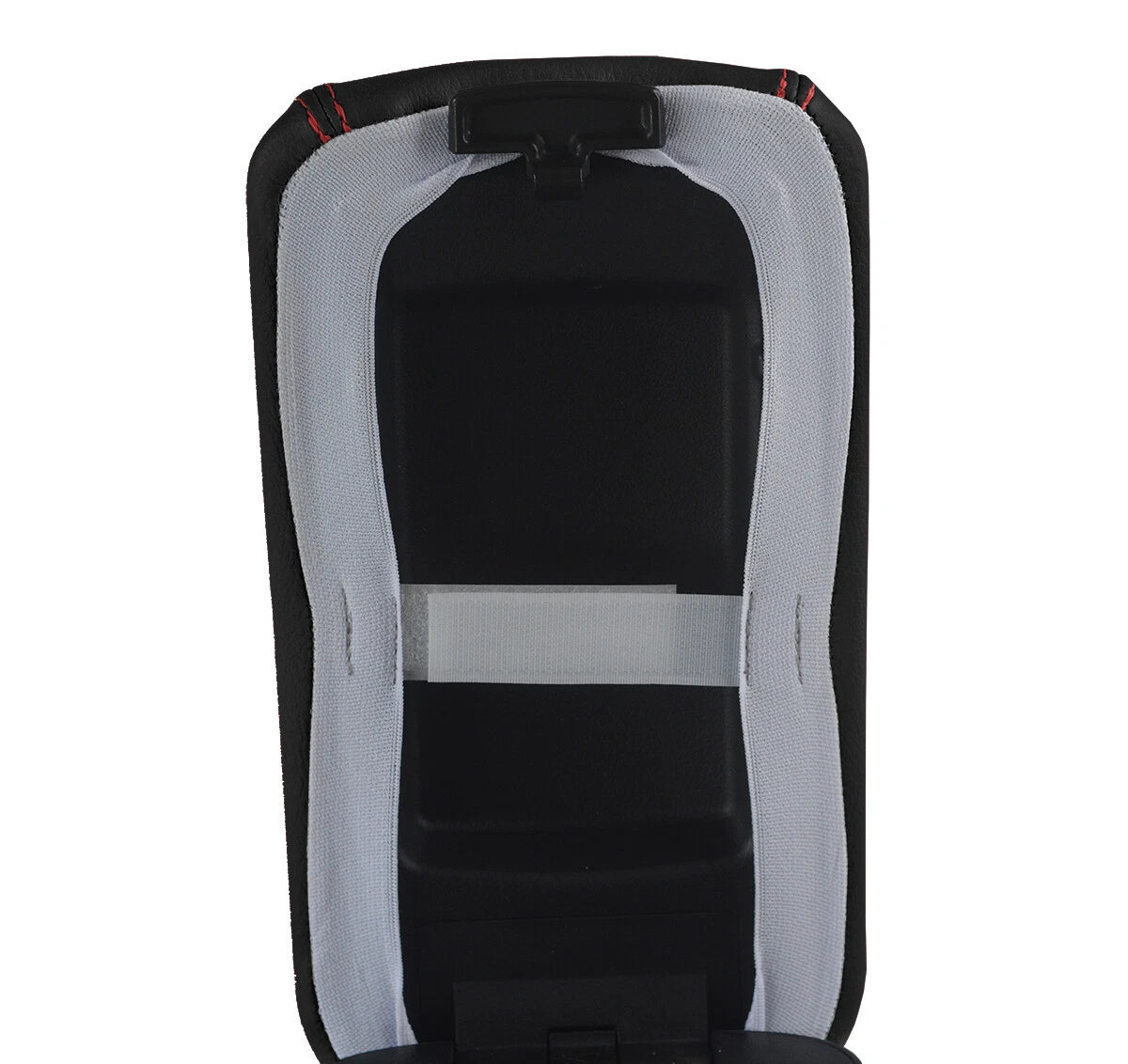 Armrest Cover for Kia Forte (2010–2013) Leather Red Stitch
