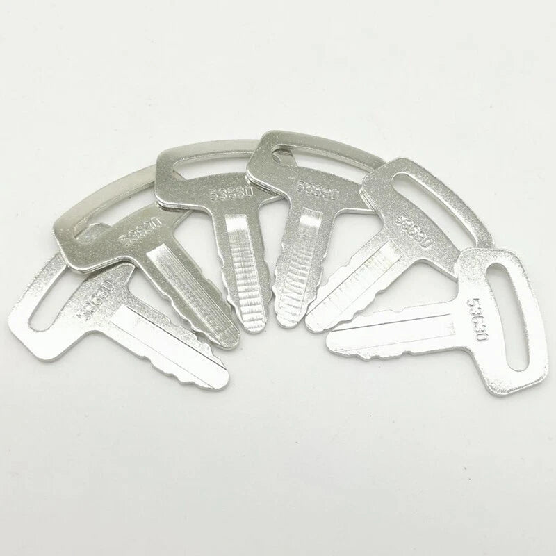 Set of 6 Ignition Keys RC101-53630 for Kubota K008 KX161-2 KX101 KX151 R410 KH61 R520S