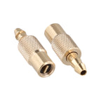 Pair Bore Hose Tire Inflator Valve Connector Brass Chuck