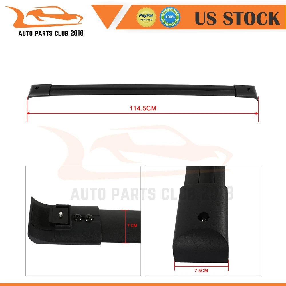 Set of 2 Roof Rack Cross Bars for Honda Pilot (2003–2008) Aluminum