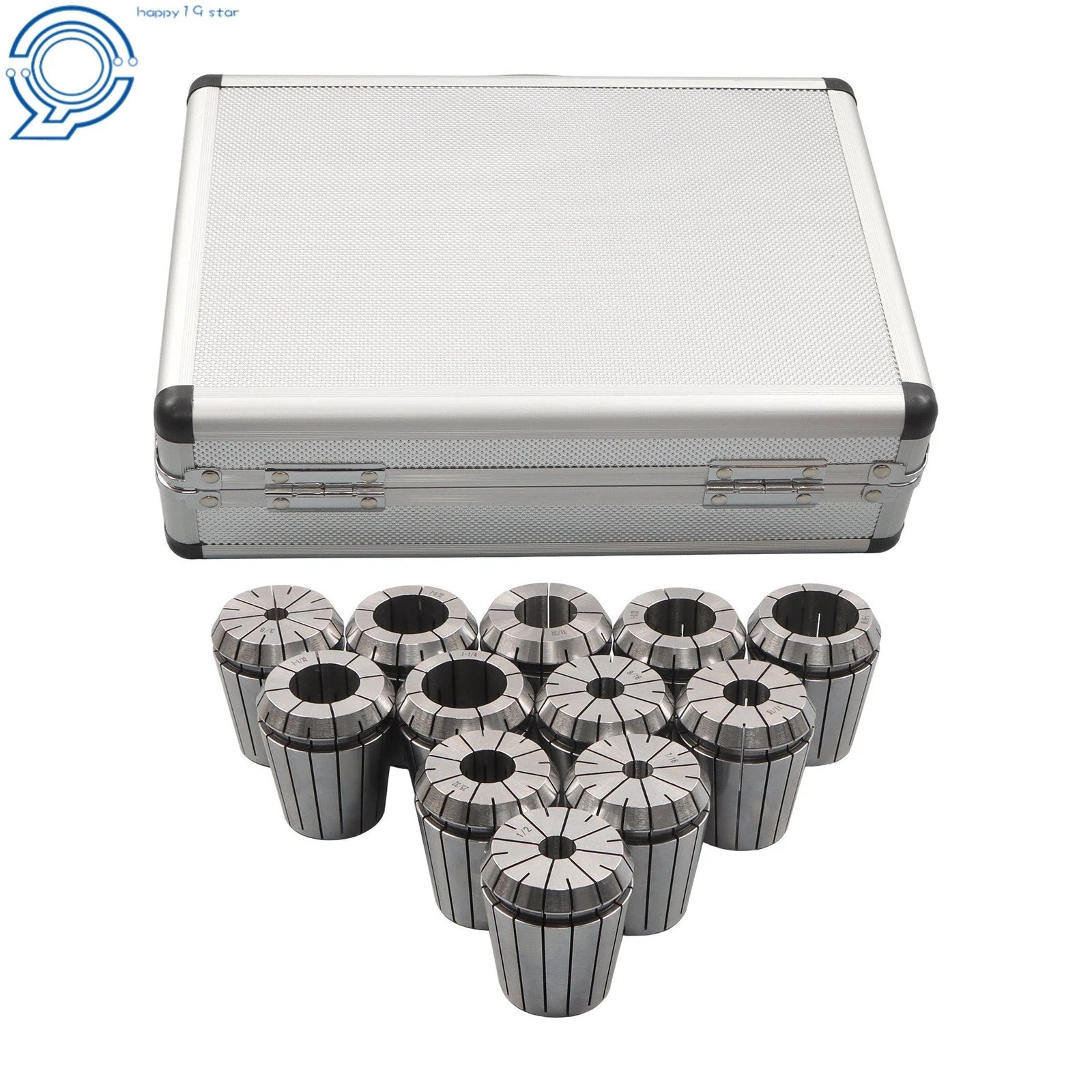 12 Pack ER50 Collet Set 3/8" to 1-5/16" for Milling Lathe Machine