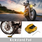 1 Set Aluminum Alloy Kickstand Plate Pad for BMW with Wrench Gold