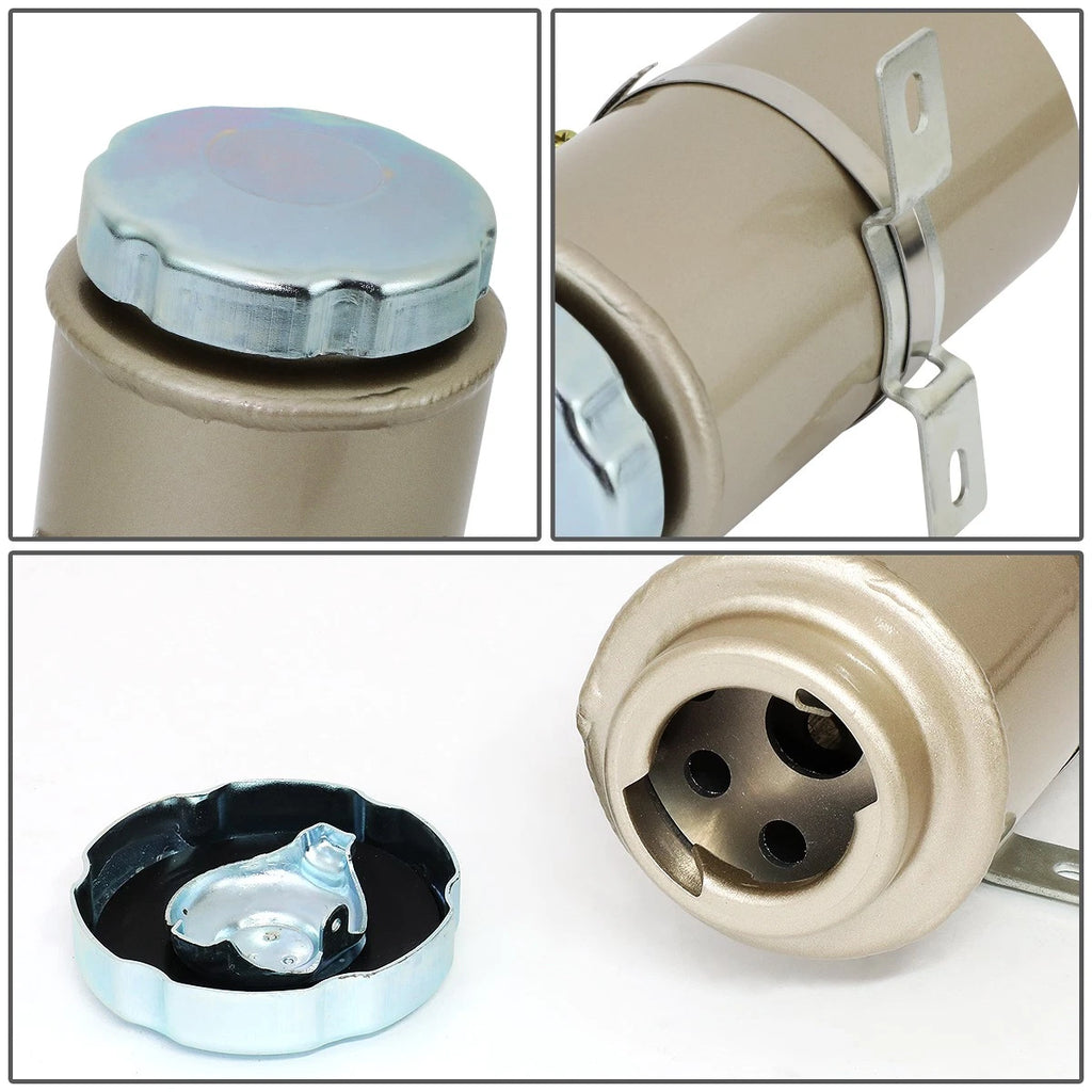 Aluminum Racing Power Steering Fluid Reservoir Fill Can w/Cap & Hardware