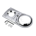 Chrome/Black Dash Panel Insert Cover for Harley Softail (2000–2017)