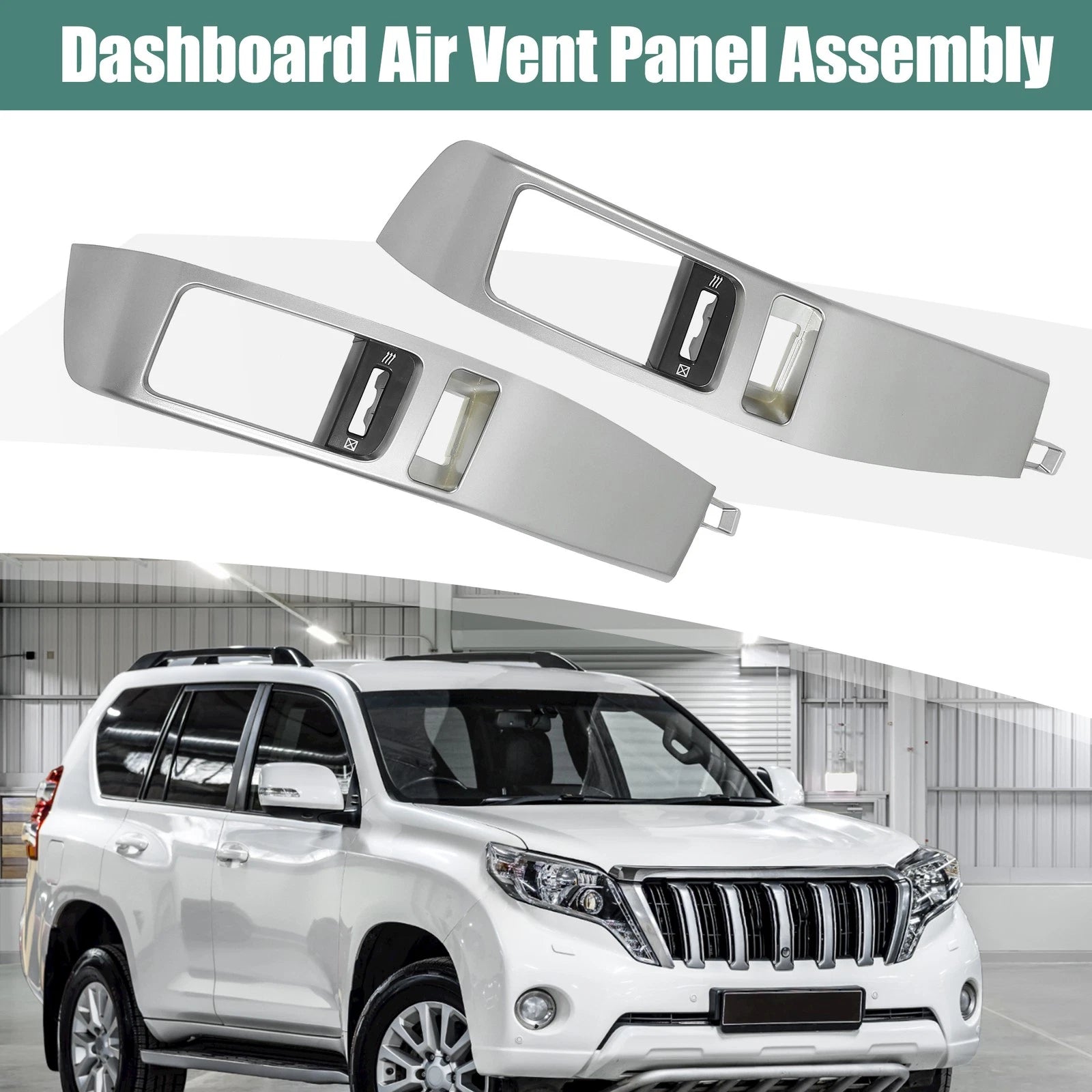 Pair Center A/C Air Vent Outlet Panel Assembly for Toyota Land Cruiser Prado (2003–2009) 723115335729