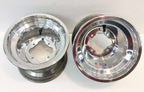 Pair of DWT Polished A5 Rolled Lip ATV Rear Wheels for Honda TRX 250R 450R (1986–2009)