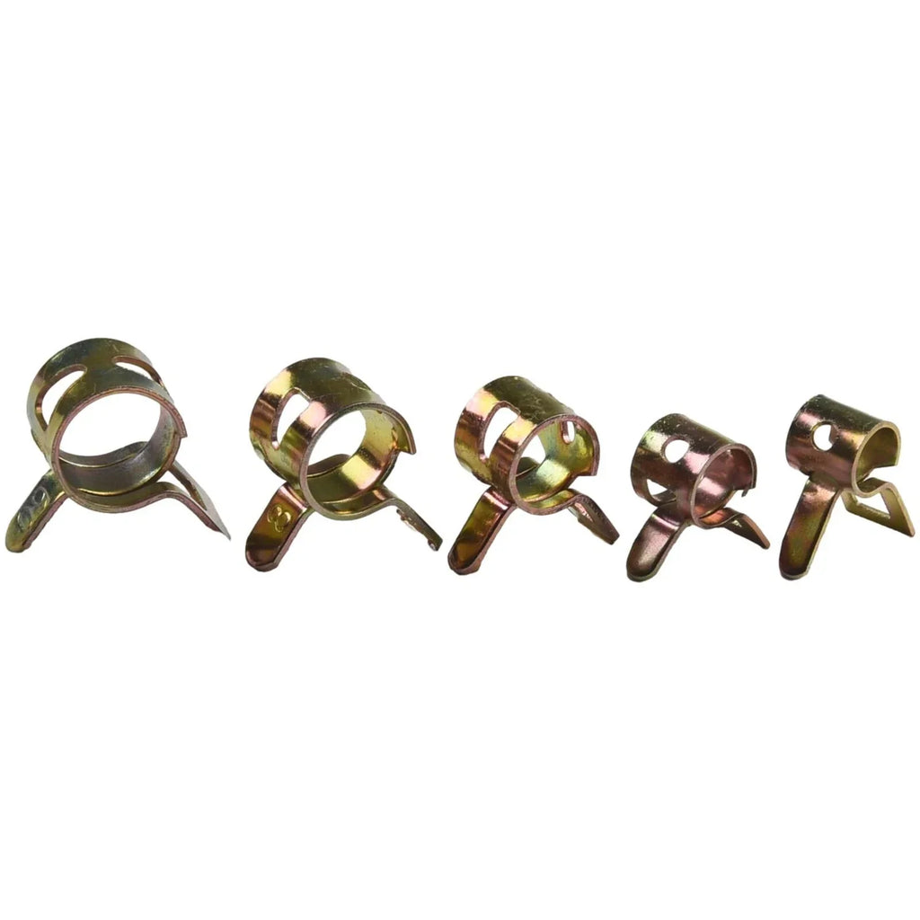 50 5-9mm Fastener Spring Clip Clamp Assortment