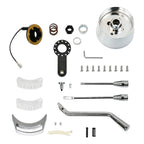 32" Tilt Steering Column with Key & Wheel Adapter for Hot Rod (Chrome)